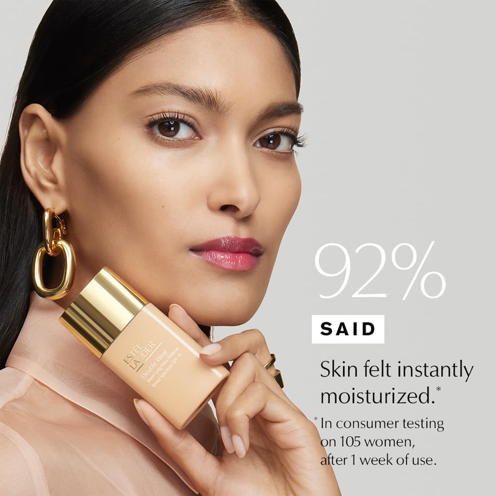 Estée Lauder Double Wear Sheer Matte Foundation SPF 19 | 12-Hour Wear, 1.0 Fl Oz, 7N1 Deep Amber