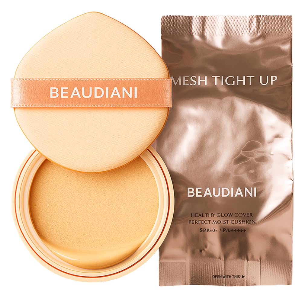 Beaudiani Mesh Tight UP Cushion Refill | Cushion Foundation | Buildable Coverage| Natural Finish | Dewy Glow Make up (01-REFILL Bright cool undertone