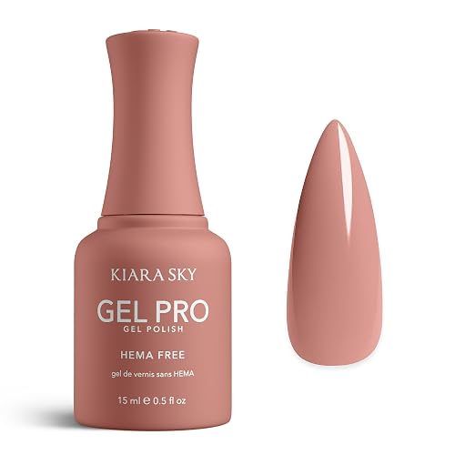 KIARA SKY Gel Pro HEMA-Free Gel Nail Polish | Full Coverage, 28+ Day Wear, Self-Leveling, UV/LED Soak-Off, 0.5 fl oz | Beige Magnet #015 Beauty & Personal Care KIARA SKY