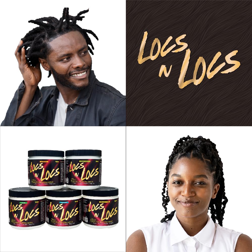 Taha Locs & Locs Gel - 5X Super Extra Hold, Natural & Non-Damaging for Locs, Braids, Twists - 16 Oz (Original(Shea Butter), 1 Pound(Pack of 1))