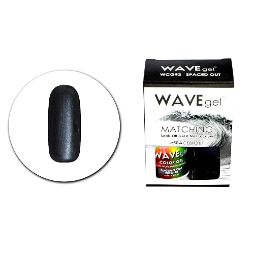 WAVEGEL Soak-0ff Gel & Nail Lacquer Matching Duo Set -Spaced Out - WCG92-92 I 0.5 Oz Beauty & Personal Care WAVE gel