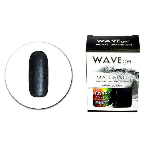 WAVEGEL Soak-0ff Gel & Nail Lacquer Matching Duo Set -Spaced Out - WCG92-92 I 0.5 Oz Beauty & Personal Care WAVE gel