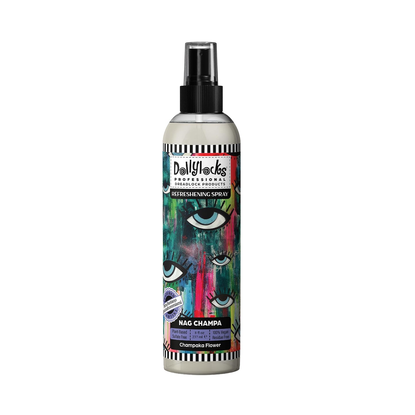 Dollylocks Refreshening Spray for Locs, Braids, Extensions, Dreadlocks | Nag Champa | Plant-based, Residue-free, Sulfate-free | Refresh Moisturizing