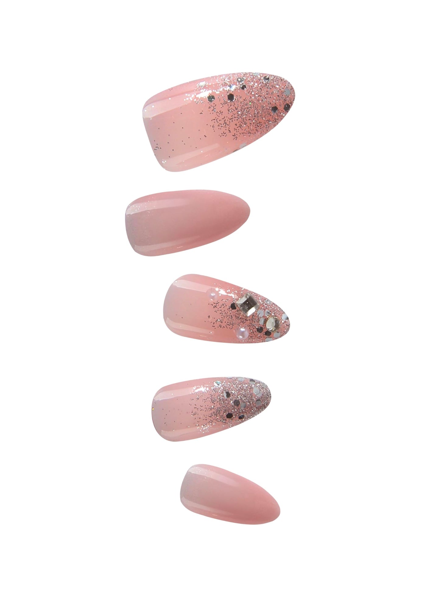 Glamify by Absolute New York Couture Press On Nails - Luxury Rhinestone & Charm Fake Nails, Glossy Reusable Salon Style Acrylic Nails Kit with Glue Beauty & Personal Care Absolute New York