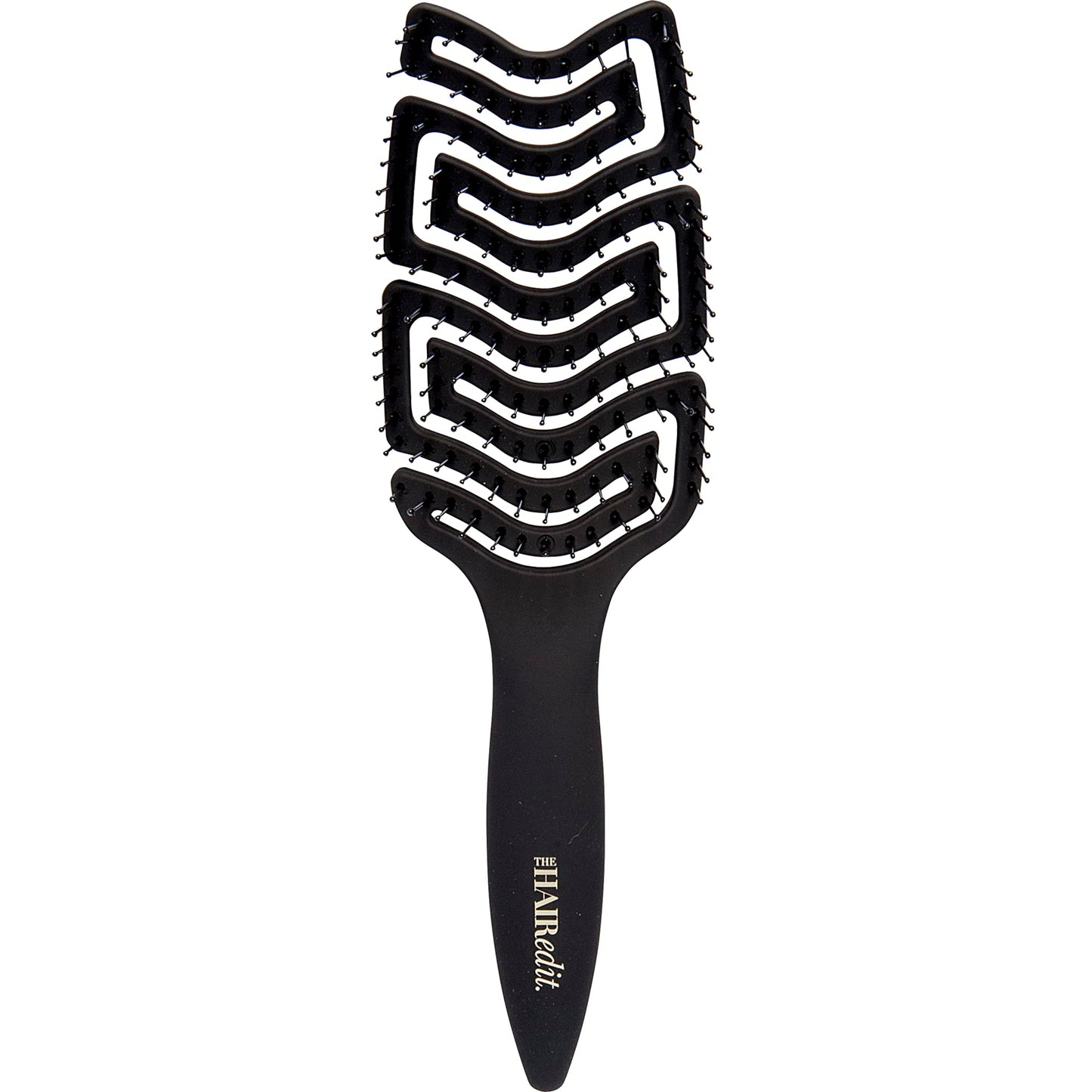 The Hair Edit Detangle & Massage Brush Wet & Dry Brush With Ergonomic Paddle, Non Slip Grip Scalp Massager with Soft Flexible Bristles, Anti-Breakage