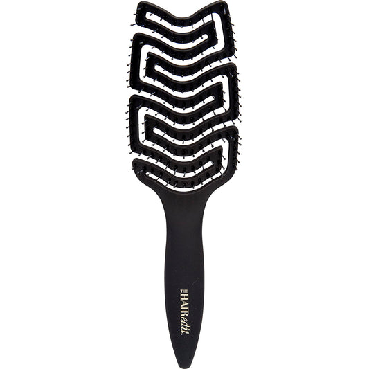 The Hair Edit Detangle & Massage Brush Wet & Dry Brush With Ergonomic Paddle, Non Slip Grip Scalp Massager with Soft Flexible Bristles, Anti-Breakage
