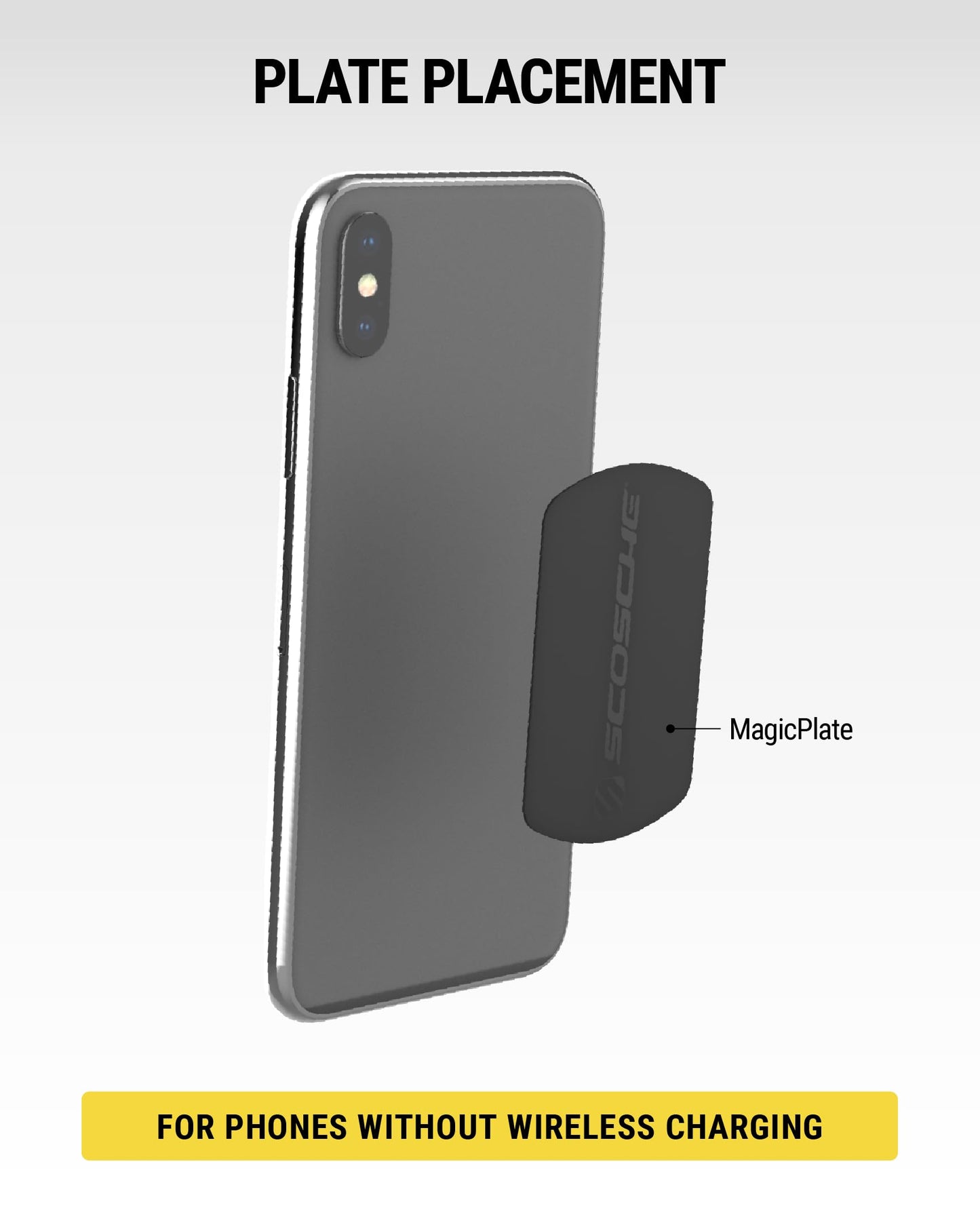 Scosche MAGRKI MagicMount Replacement Metal Plate Kit for Phone, Metal Plates for Magnetic Mount Cell Phone Holder for Car, Universal with All…