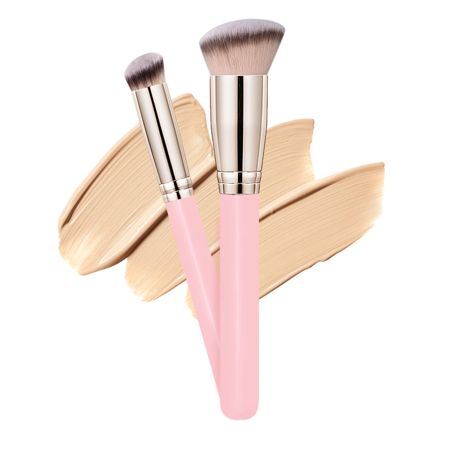 Makeup Brushes Dpolla Pro Foundation Brush and Flawless Concealer Brush Perfect for Any Look Premium Luxe Hair Contour Brush Perfect for Blending