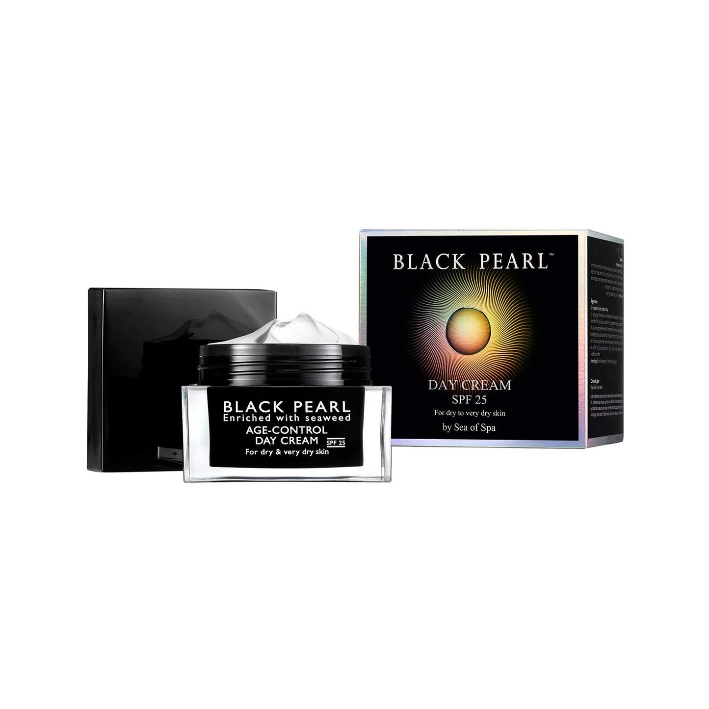 Sea of Spa Day Cream SPF 25, For dry or very dry skin ,Non Greasy Day Moisturizer, Hydrating Face Cream for Women, With Black Pearl Powder, Seaweed