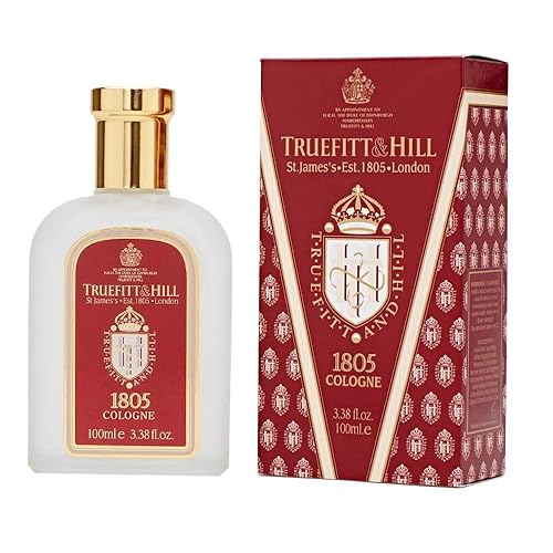 Truefitt & Hill Luxury Cologne - 1805 - Premium Long-Lasting Oceanic Men's Fragrance Presented in a Beautifully Etched Traditional Atomizer Bottle