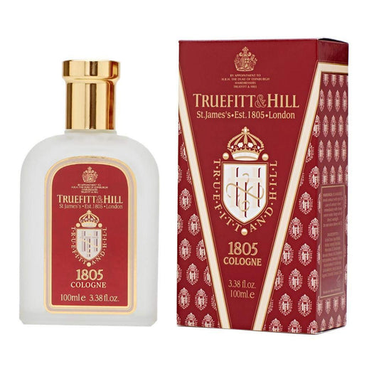 Truefitt & Hill Luxury Cologne - 1805 - Premium Long-Lasting Oceanic Men's Fragrance Presented in a Beautifully Etched Traditional Atomizer Bottle