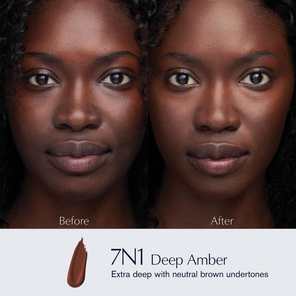 Estée Lauder Double Wear Stay-in-Place 24-Hour Long-Wear Matte Foundation Makeup, 1 Fl Oz, 7N1 Deep Amber