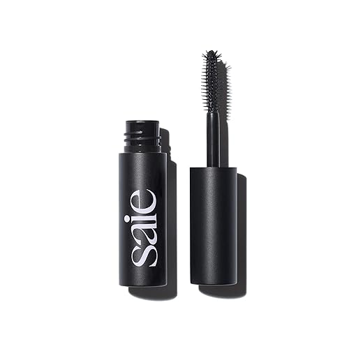 Saie Mini Mascara 101 - Lash Lengthening Mascara for Thick, Bold, Lifted Lashes - Buildable Eye Makeup Formulated to Strengthen and Condition