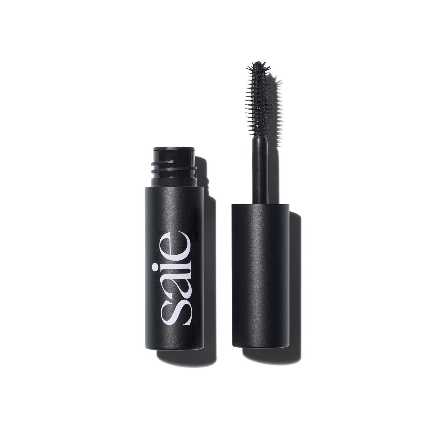 Saie Mini Mascara 101 - Lash Lengthening Mascara for Thick, Bold, Lifted Lashes - Buildable Eye Makeup Formulated to Strengthen and Condition