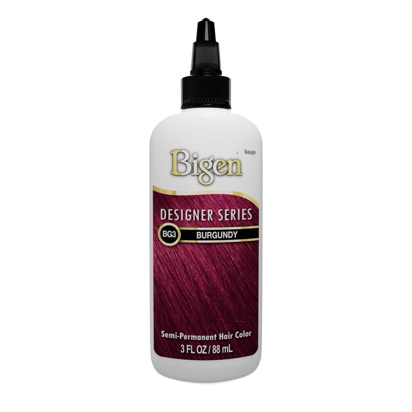 Bigen Semi-Permanent Haircolor #Bg3 Burgundy 3 Ounce (88ml) (3 Pack)