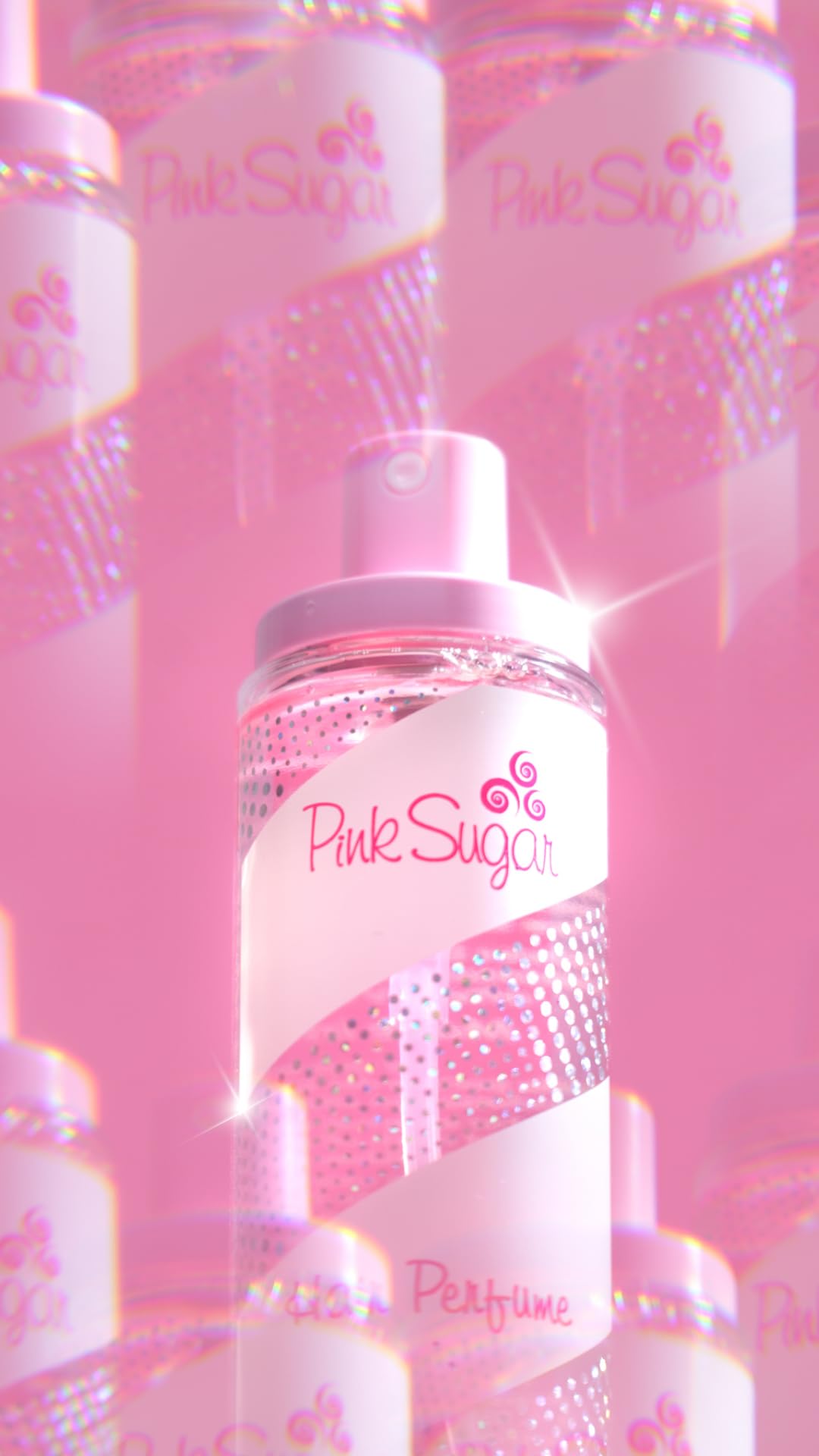 Pink Sugar Hair Perfume for Women, Body Mist Fragrance, Floral + Fruity, Notes of Raspberry, Cotton Candy, and Vanilla, Sweet and Light Scent, 3.38