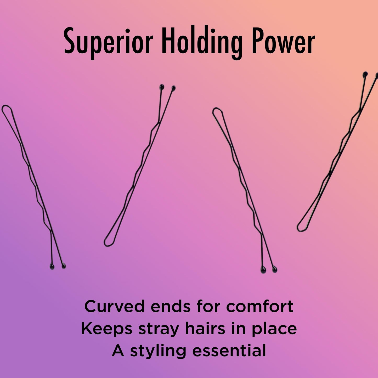 Goody SlideProof Bobby Pins - 50 Ct, Metallic Blonde, High Gloss Bobby Hair Pins for Styling, Lock In Style, Comfortable, Pain-Free Hair Accessories Beauty and Personal Care GOODY