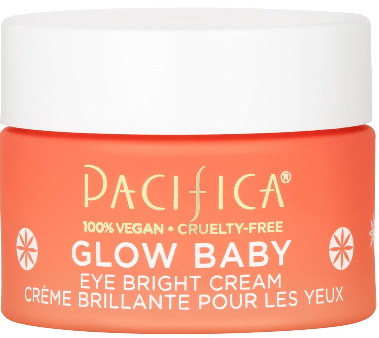 Pacifica Glow Baby Brightening Eye Cream - Vitamin C Under Eye Cream for Dark Circles & Puffiness, Caffeine-Infused Eye Brightener for Tired Eyes