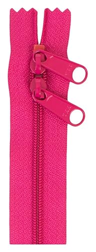 ByAnnie ZIP30-250 Double Slide Zipper, 30", Lipstick