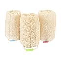 Natural Loofah Sponge - Exfoliating Body Scrubber for Shower Scrubbing, Organic Luffa Sponges, Egyptian Real Loofa, Bath Shower Puff for Bathing, Spa