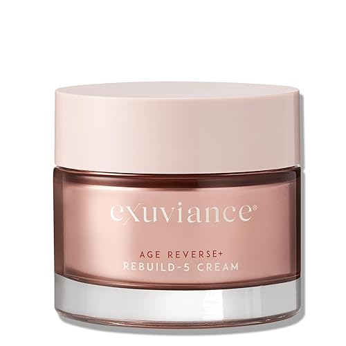 EXUVIANCE AGE REVERSE + Rebuild-5 Antiaging Moisturizer Cream with Shea Butter, Glycerin, Vitamin E, Peony Botanical, PHA, Aminofil,