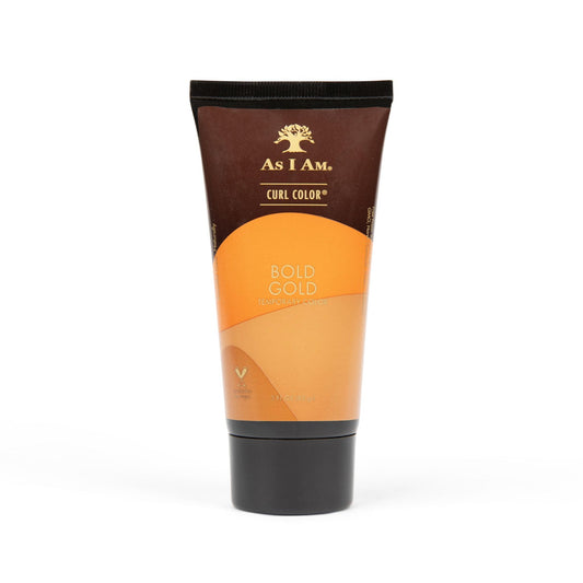 As I Am Curl Color - Bold Gold - 3 ounce - Color & Curling Gel - Temporary Color - Medium Hold - Vegan & Cruelty Free, Jaune