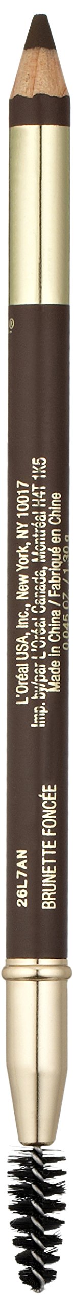 L'Oréal Paris Brow Stylist Designer Brow Pencil, Dark Brunette, 0.045 oz.