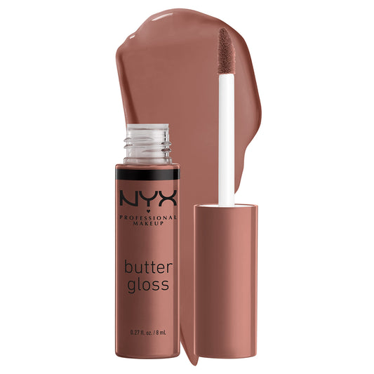 NYX PROFESSIONAL MAKEUP Butter Gloss Brown Sugar, Non-Sticky Lip Gloss - Butterscotch (Neutral Light Brown) Beauty & Personal Care NYX PROFESSIONAL MAKEUP