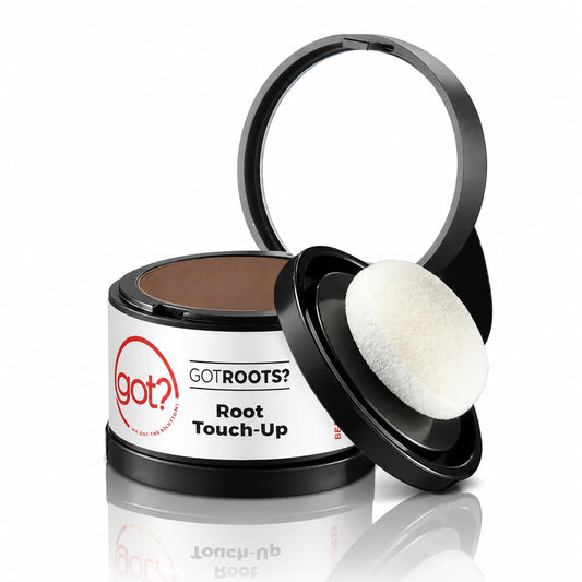 Got? Roots - Pigment Infused Root Touch Up Kit for Light Brown Hair - Temporary Thinning & Gray Cover Up, Brow Filler & Hairline Powder - 0.14 OZ Tub Beauty & Personal Care got? WE GOT THE SOLUTIONS!