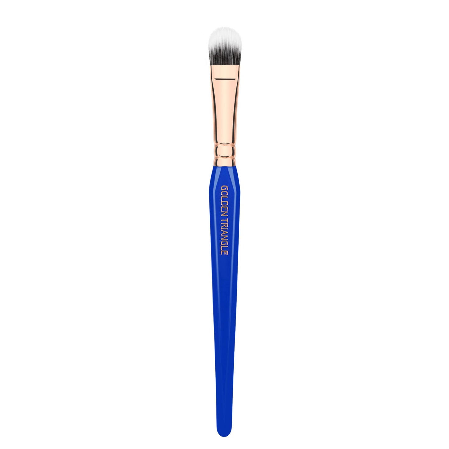 Bdellium Tools Professional Makeup Brush - Golden Triangle 775 Duet Fibre Shader - With All Vegan and Soft Synthetic Fibers, For Shading Eyeshadow