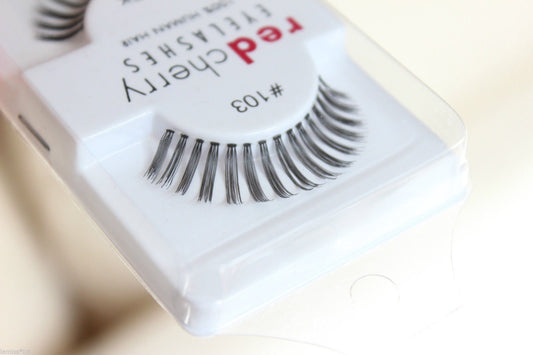 Red Cherry Eyelashes 100% human hair #103 (6 pairs pack) by Thorlight