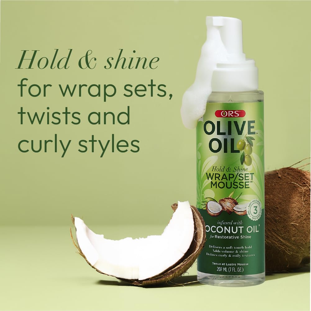 Organic R/S Root Stimulator Olive Oil Wrap Set Mousse, 7 Ounces (Pack of 2)