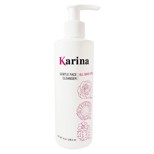Karina Skincare - Gentle Face Cleanser - Daily Cleanser - For Clean, Fresh, Soft Skin - Removes Makeup - Aloe Vera, Rosemary, & Gingko biloba Extracts Beauty & Personal Care 1Beauty
