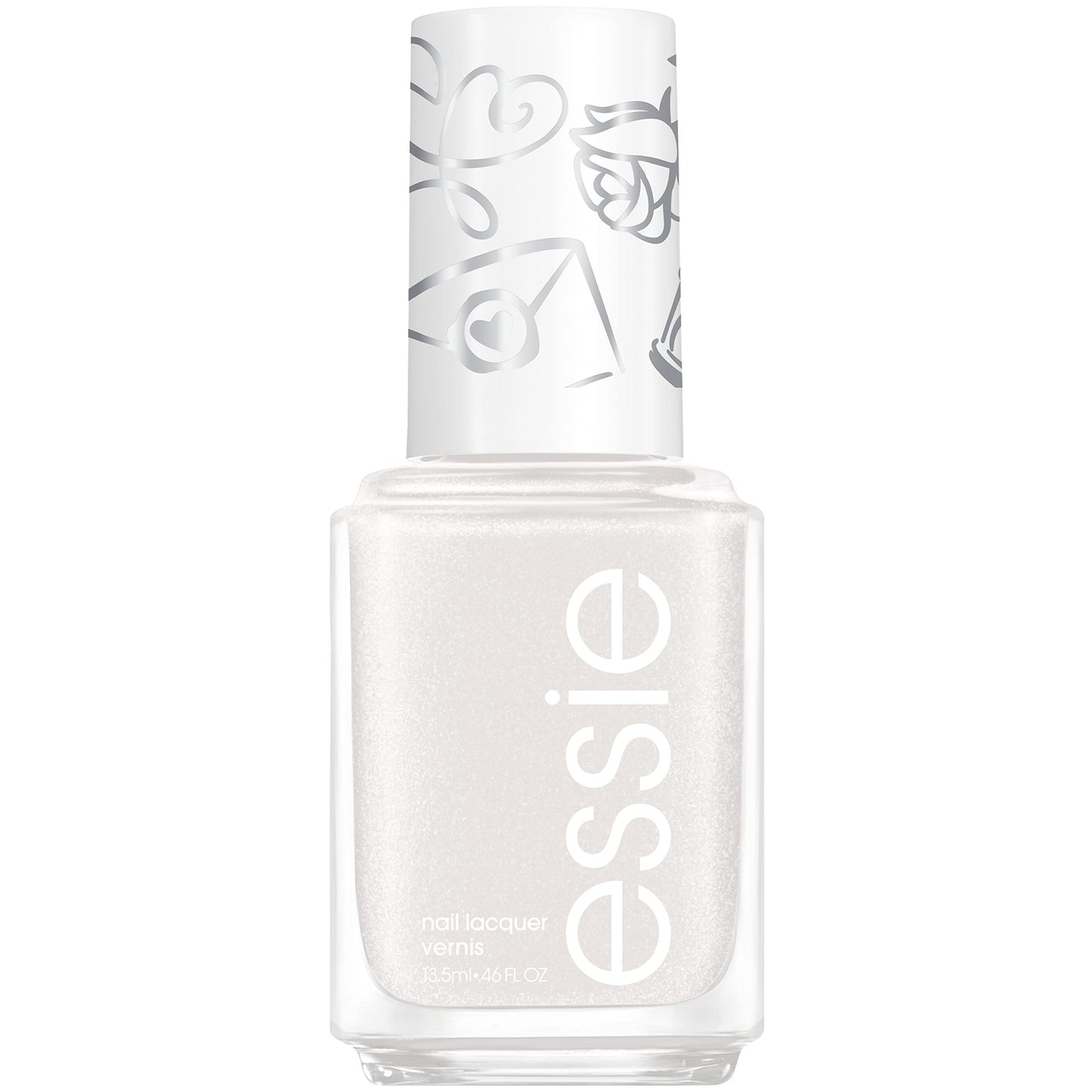 essie Vegan Nail Polish, Limited Edition Valentine's Day 2022 Collection, White, Quill You Be Mine, 0.46 Ounce Beauty & Personal Care essie