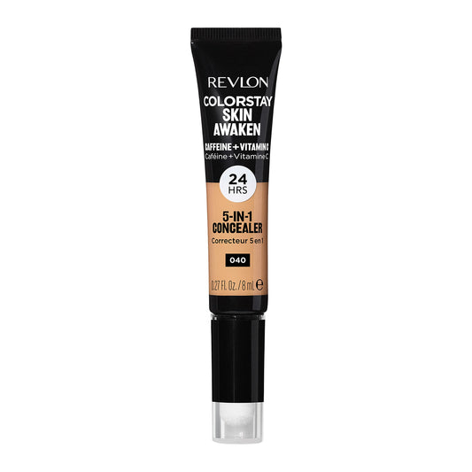 Revlon ColorStay Skin Awaken 5-in-1 Concealer, Lightweight, Creamy Longlasting Face Makeup with Caffeine & Vitamin C, For Imperfections, Dark Circles