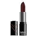 NYX PROFESSIONAL MAKEUP Shout Loud Satin Lipstick, Infused With Shea Butter - So Dramatic (Plum Brown)