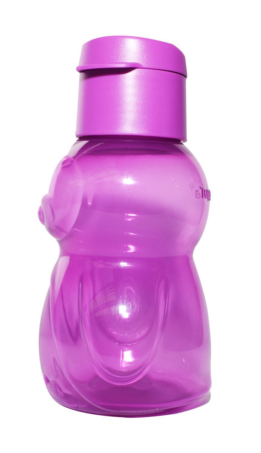 Tupperware Eco Sports Water Bottle 12 Ounces Kids Purple Penguin