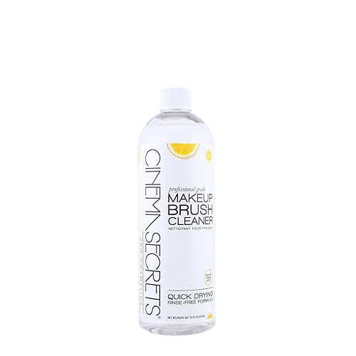Cinema Secrets Original Makeup Brush Cleaner Solution - Professional Cleanser for Makeup Brushes - Quick-Drying, Rinse-Free Formula - Removes Stubborn