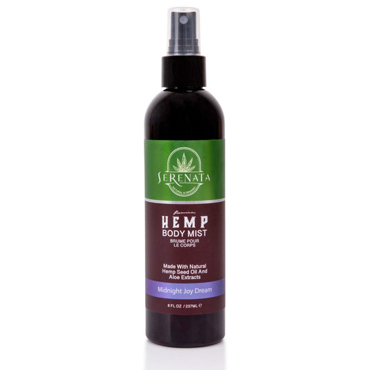 Natural and Organic Fragrance 8 Oz Body Mist Spray by Serenata - Vegan, Alcohol and Paraben Free, Headache Free, with Hemp Seed Oil and Aloe EDP Beauty & Personal Care Serenata
