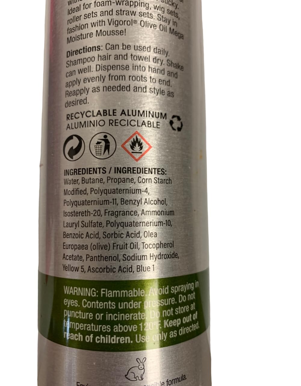 Vigorol Olive Oil Mega Moisture Mousse, 12 Ounce by Vigorol