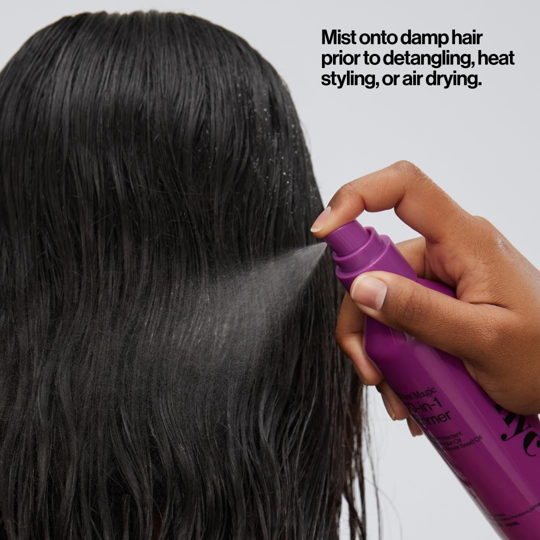 Eva NYC Mane Magic 10-in-1 Heat Protectant Set for Medium + Thick Hair - Anti-Frizz Heat Protection Spray Gift Set - Argan Oil Blow Dry Spray
