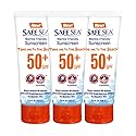 Safe Sea Anti-Jellyfish Sting Protective Lotion - Sunscreen - Sunblock - Sea Lice - Jelly Fish - 50SPF Adults (Tube 3.4 oz 3 pack)