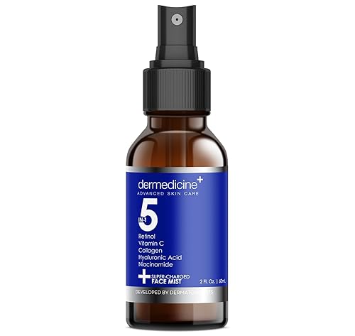 5 in 1 Super Charged Anti-Aging Face Mist w/Retinol, Vitamin C, Collagen, Hyaluronic Acid & Niacinamide | Hydrates, Refreshes & Brightens for a More