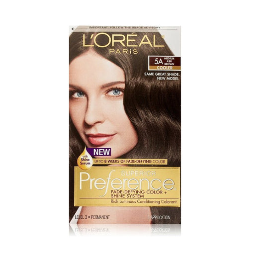 L’Oreal ParisSuperior Preference - 5A Medium Ash Brown (Pack of 3)