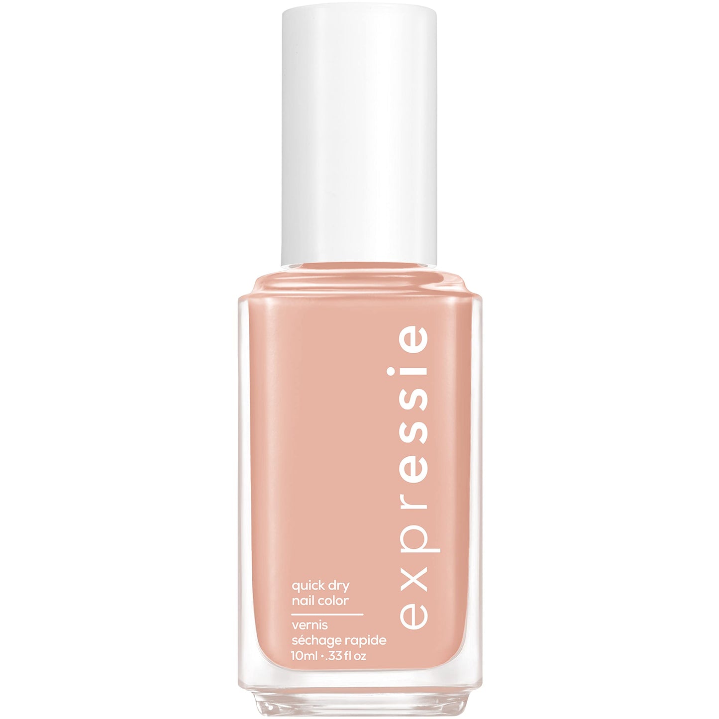 essie Expressie Nail Polish, Quick-Dry Light Beige Nail Polish, Power Moves, Vegan, Buns Up, 0.33 fl oz