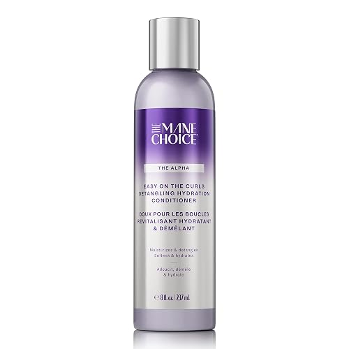 The Mane Choice The Alpha Easy On The Curls Hydration Curly Hair Conditioner, Nourishing Detangling Conditioner Enriched with Biotin & Vitamin E