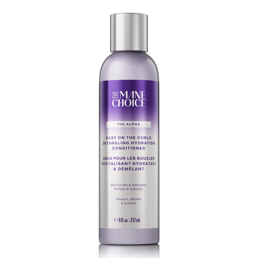 The Mane Choice The Alpha Easy On The Curls Hydration Curly Hair Conditioner, Nourishing Detangling Conditioner Enriched with Biotin & Vitamin E