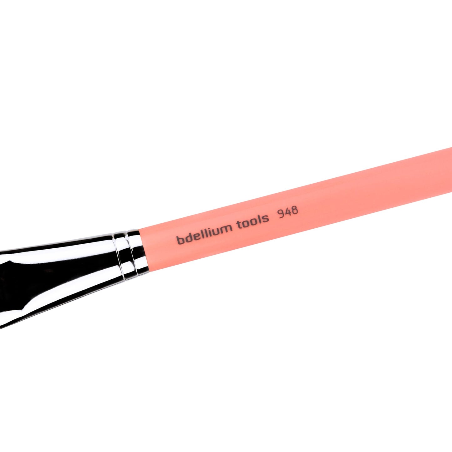 Bdellium Tools Professional Makeup Brush - Pink Bambu Series 948.1 Slanted Foundation - With Soft Synthetic Fibers, For Foundation (Pink, 1pc)