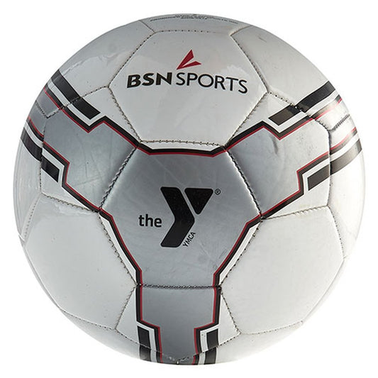 BSN Sports Ymca Heritage Soccer Ball - Silver, Size 5
