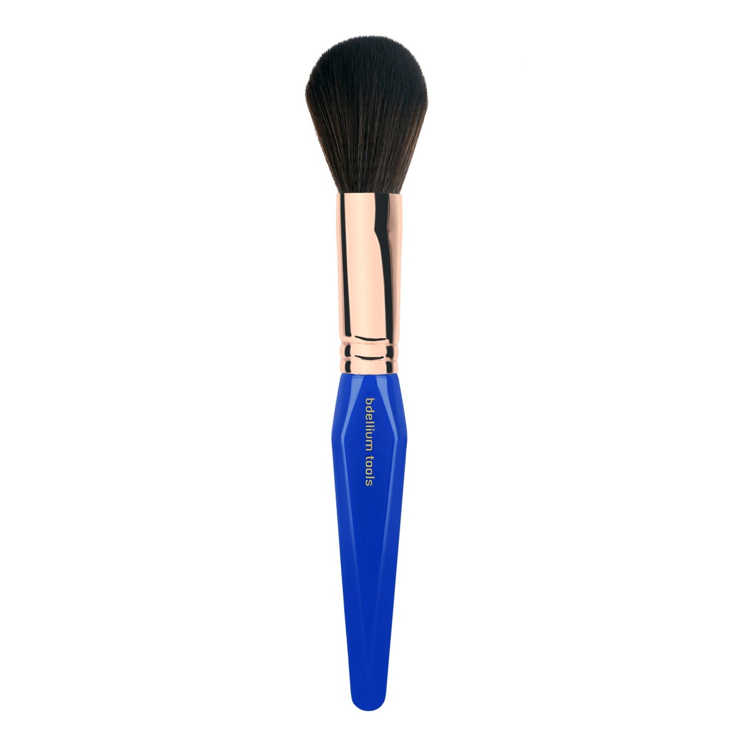 Bdellium Tools Professional Makeup Brush - Golden Triangle 980 Large Powder - With All Vegan and Soft Synthetic Fibers, For Airbrushed Finish (Blue